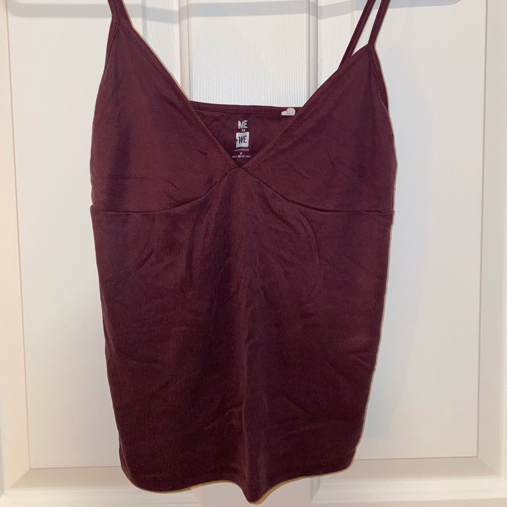 PacSun Wine Colored Tank/Crop Top